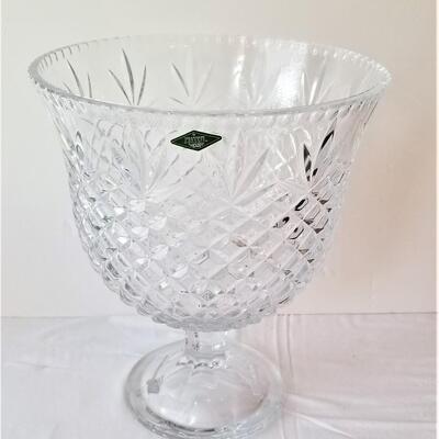 Lot #320  Oversized Centerpiece Crystal Bowl - Shannon Crystal