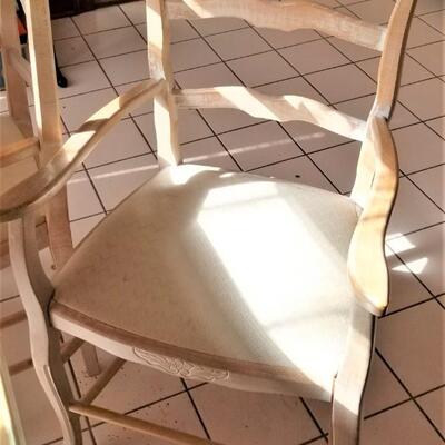 Lot #325  Pier One Bleached Dining Room Table and Chairs