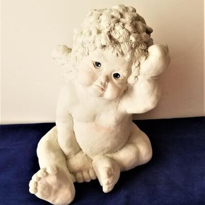 Lot #328  Heavy Plaster Limited Edition Cherub Decoration