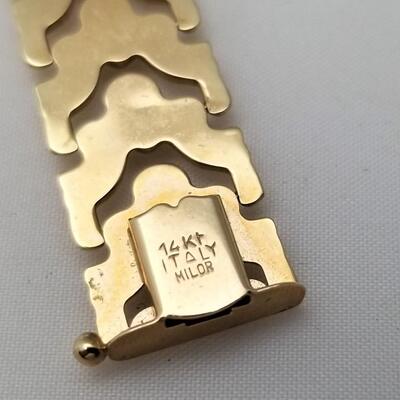 Lot #344  14kt Yellow Gold Milor Bracelet