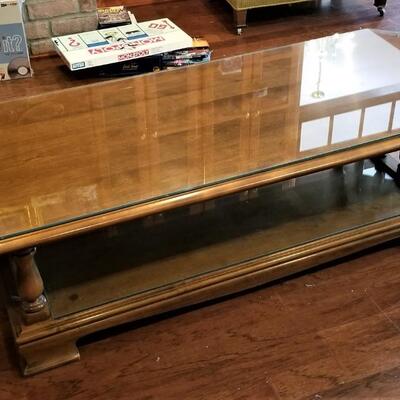 Lot #346  Mid Century Colonial Ethan Allen Coffee Table