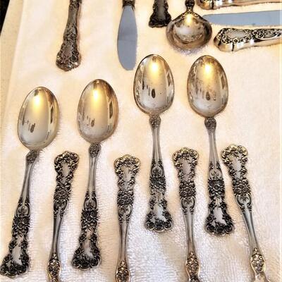 Lot #348  Sterling Silver Flatware Set - Gorham 