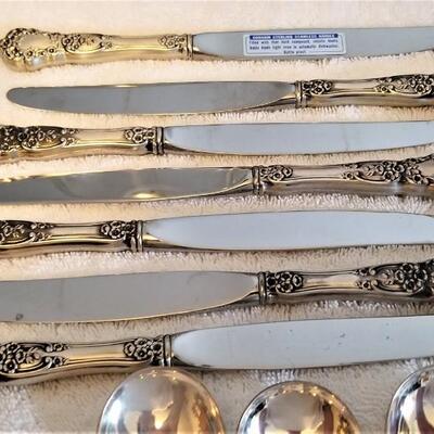 Lot #348  Sterling Silver Flatware Set - Gorham 