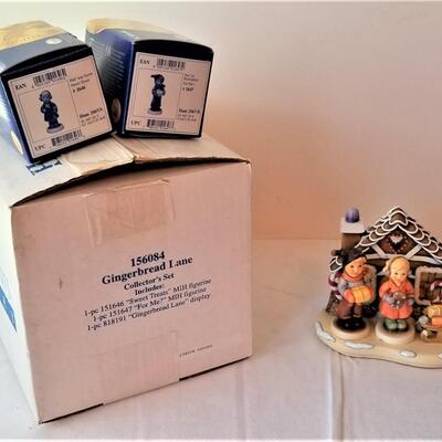 Lot #353  2 Piece HUMMEL set - Gingerbread Lane Collector Set