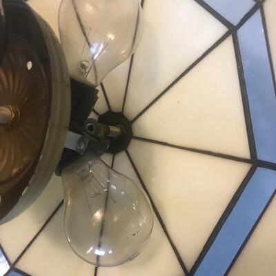 Lot 47:  Stained Glass Ceiling Light