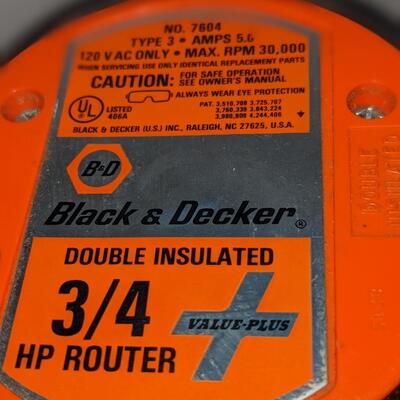 Black & Decker 3/4 hp Router