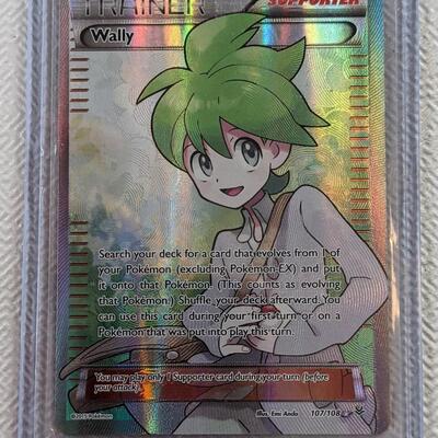 Pokemon card: Wally | XY (107/108) | holographic full art