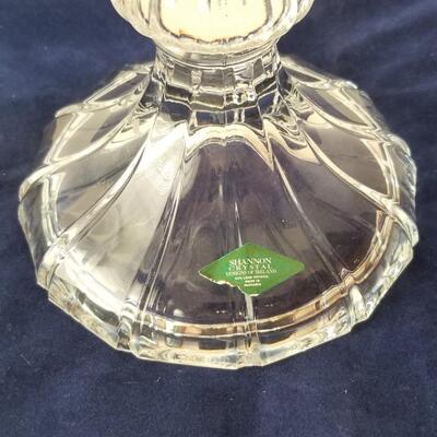 Lot #362  Beautiful SHANNON Irish crystal Vase