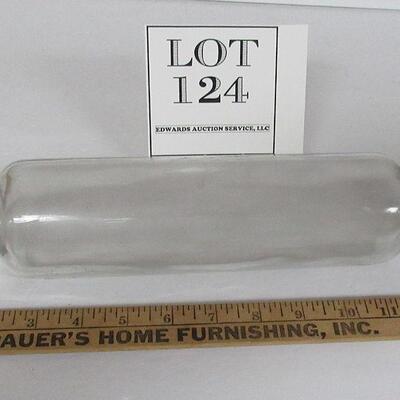 Vintage Glass Rolling Pin Unmarked