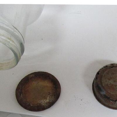 Vintage Glass Rolling Pin Unmarked