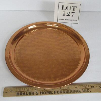 Round Copper Tray Copper Craft Guild