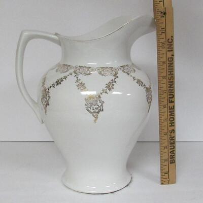 Antique Homer Laughlin Large Wash Pitcher