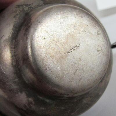 Nice Aluminum Measuring Cup, Red Handle Ricer, Little Silver Plate Cup