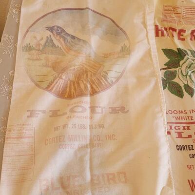 Lot 21: Vintage Flour Sacks