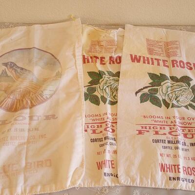 Lot 21: Vintage Flour Sacks