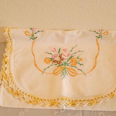 Lot 24: Vintage Handmade Table Runners