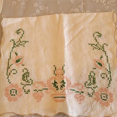 Lot 24: Vintage Handmade Table Runners