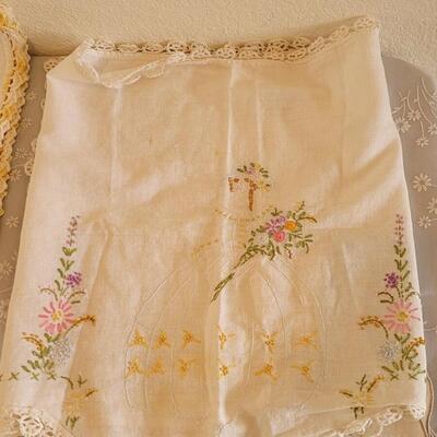 Lot 24: Vintage Handmade Table Runners