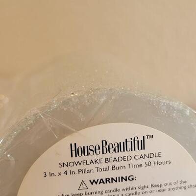 Lot 37: (4) Beaded Candles