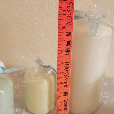 Lot 37: (4) Beaded Candles
