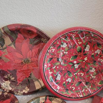 Lot 42: Disposable Cups, Napkins, Plates and Table Runners