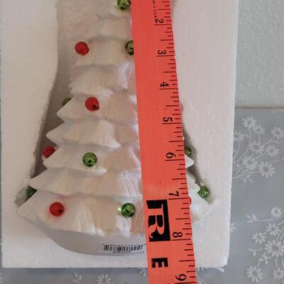 Lot 46: New Light Up Glass Christmas Tree