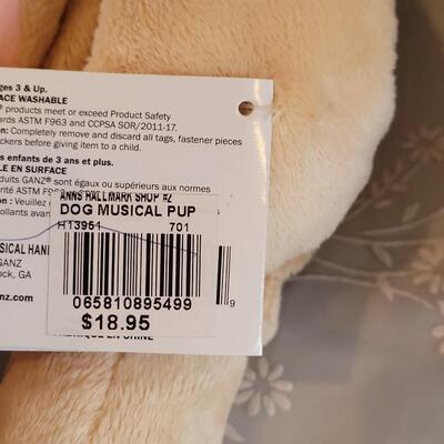 Lot 49: New Musical Puppy Puppet, Elephant & Panda Plushies 