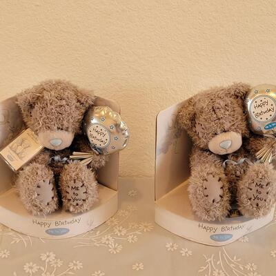 Lot 50: (2) Happy Birthday Bears