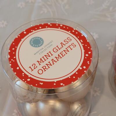 Lot 55: Martha Stewart Glass Mini Ornaments 
