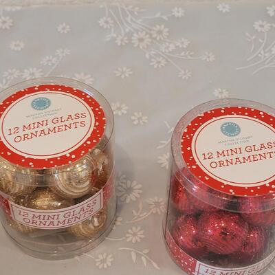 Lot 55: Martha Stewart Glass Mini Ornaments 