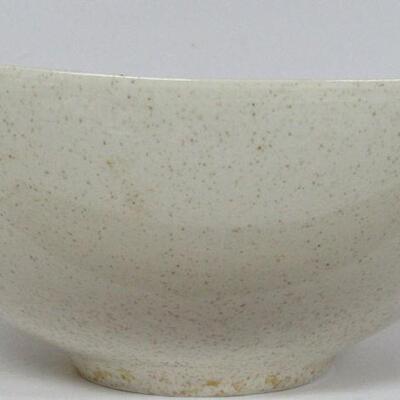 Large Red Wing Bowl MCM Speckled Glaze