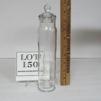 Tall Thin Apothecary Jar, Unmarked