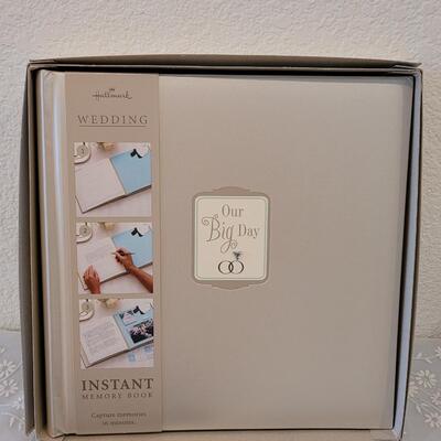 Lot 71: New Hallmark Wedding Memory Book, Guest Book, Bridal Invitations, Gift Card Holder, Rose Petals and Christmas Ornaments 