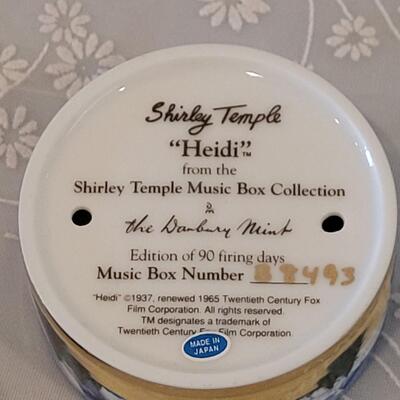 Lot 74: New Danbury Mint Shirley Temple "Heidi" Music Box