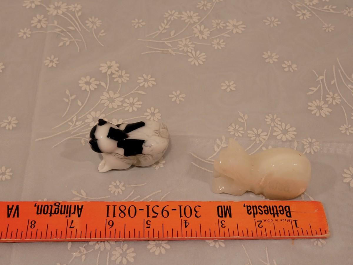 Lot 77 Miniature Stone & Glass Kitties Lot 77 Miniature Stone & Glass Kitties