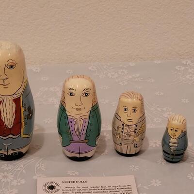 Lot 83: Smithsonian Political Nesting Dolls