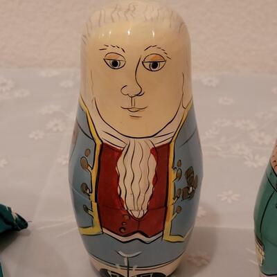 Lot 83: Smithsonian Political Nesting Dolls