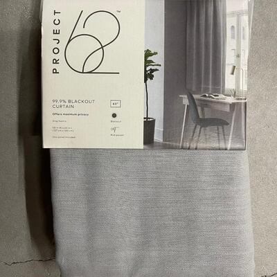 Project 62 99.9% Blackout Curtain Grey Single