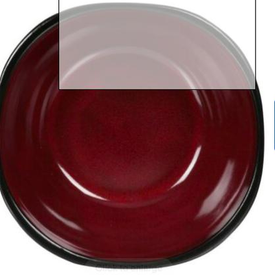 Gibson Home Soho Lounge 6" Square Bowl Red Reactive Stoneware 8pk Durable NEW