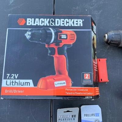 LOT#50G: Black & Decker 7.2v Lithium Drill/Driver