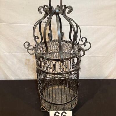 LOT#66LR: Iron Bird Cage
