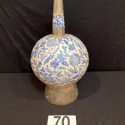 LOT#70LR: Contemporary Asian Style Vase