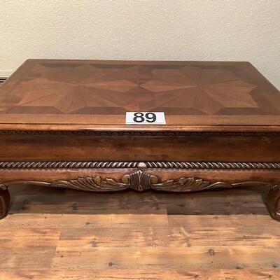 LOT#89LR: Inlaid Coffee Table