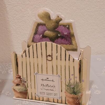 Lot 100: New Marjolein Bastin Deco Frame, Windchime, Notepad and Magnets