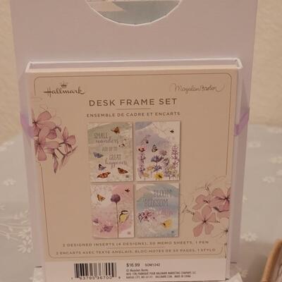 Lot 100: New Marjolein Bastin Deco Frame, Windchime, Notepad and Magnets