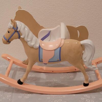 Lot 112: Bitty Baby Musical Baby Doll Rocking Horse