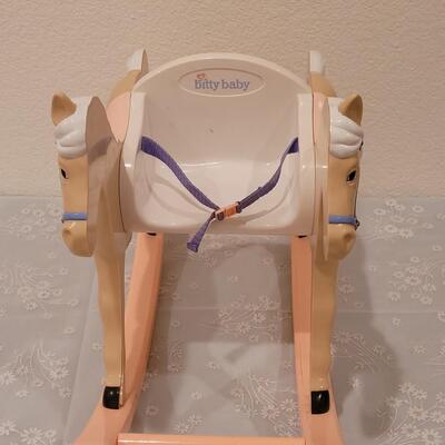 Lot 112: Bitty Baby Musical Baby Doll Rocking Horse