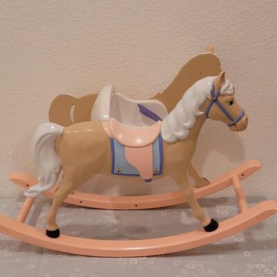 Lot 112: Bitty Baby Musical Baby Doll Rocking Horse