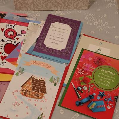 Lot 113: Hallmark Card Storage Box With Organizer Package and MANY New Hallmark Cards #1