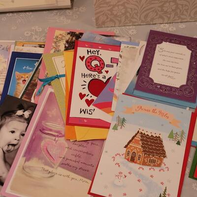 Lot 113: Hallmark Card Storage Box With Organizer Package and MANY New Hallmark Cards #1